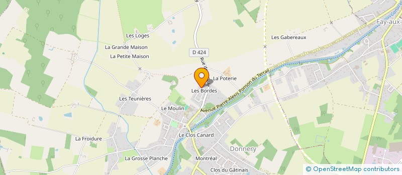 localisation de l'entreprise MONSIEUR FABIEN MICHEL à DONNERY