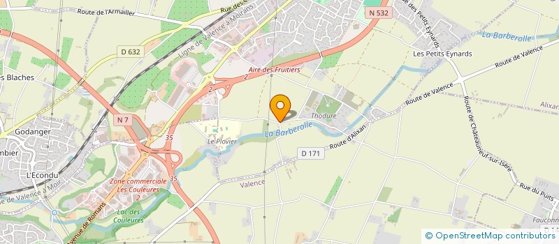 localisation de l'entreprise MONSIEUR FABIEN MICHEL DIT BARON  SAINT-MARCEL-LES-VALENCE