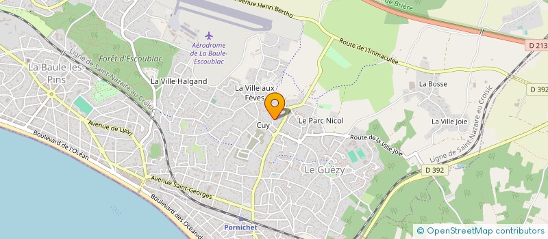 localisation de l'entreprise MONSIEUR FABIEN MOLLARD à LA BAULE-ESCOUBLAC