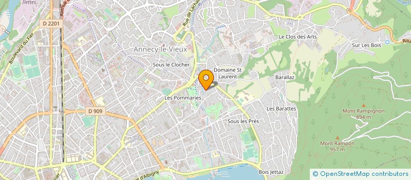 localisation de l'entreprise MONSIEUR FABIEN MONDIERE à ANNECY