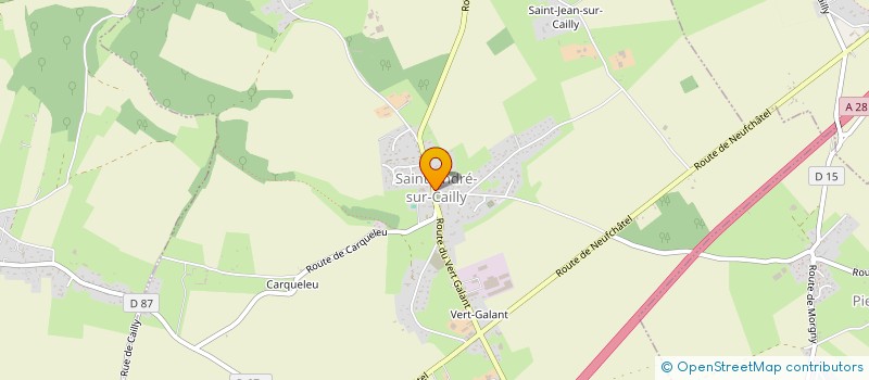 localisation de l'entreprise MONSIEUR FABIEN MONFRAY  SAINT-ANDRE-SUR-CAILLY