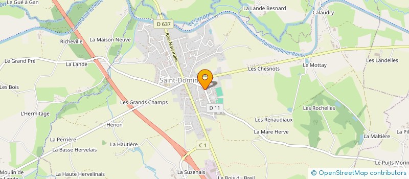 localisation de l'entreprise MONSIEUR FABIEN MONNIER  SAINT-DOMINEUC