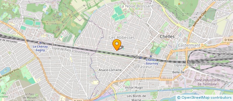 localisation de l'entreprise MONSIEUR FABIEN MONSERRAT  CHELLES