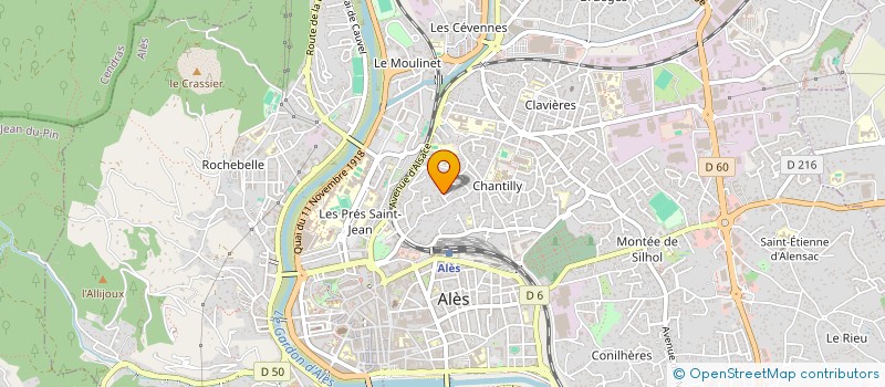 localisation de l'entreprise MONSIEUR FABIEN MONZONIS  ALES