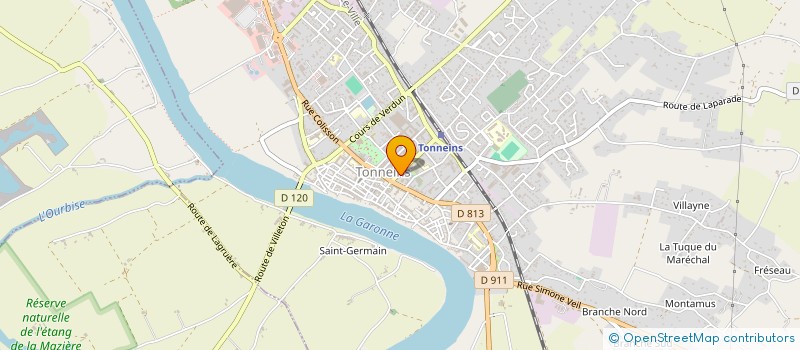 localisation de l'entreprise MONSIEUR FABIEN MORA  TONNEINS