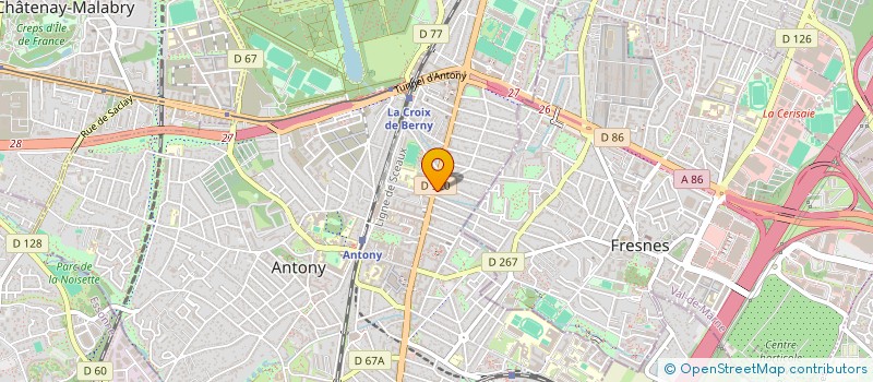 localisation de l'entreprise MONSIEUR FABIEN MORAND à ANTONY