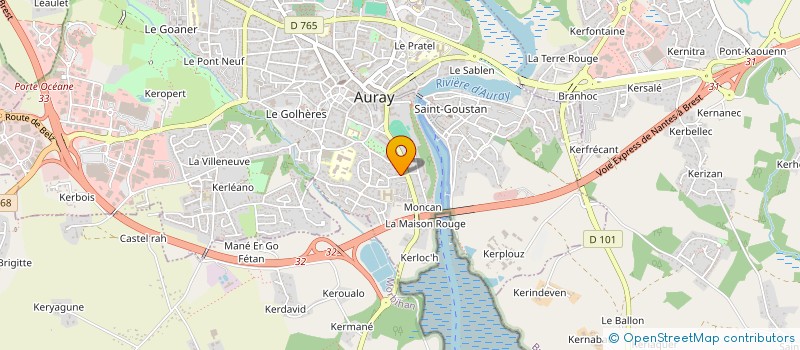 localisation de l'entreprise MONSIEUR FABIEN MORAUX à AURAY