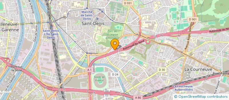 localisation de l'entreprise MONSIEUR FABIEN MOREAU à SAINT-DENIS