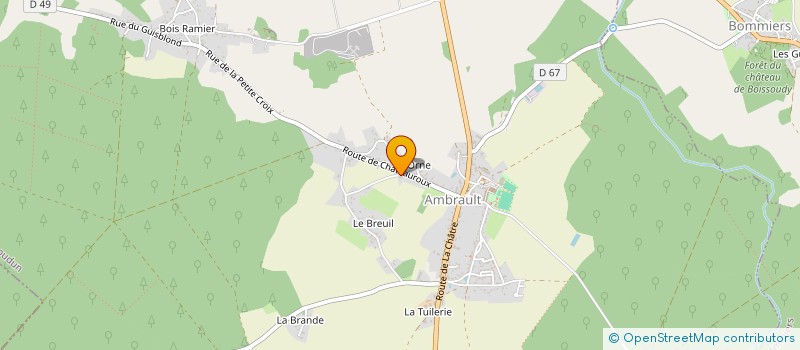 localisation de l'entreprise MONSIEUR FABIEN MOREAU à AMBRAULT