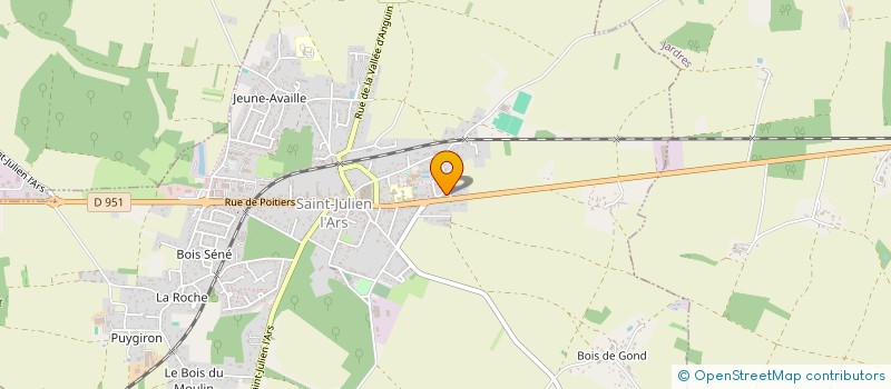 localisation de l'entreprise MONSIEUR FABIEN MULTEAU  SAINT-JULIEN-L'ARS