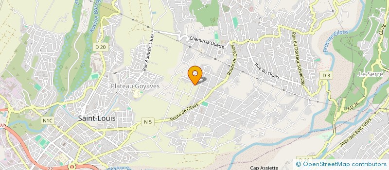 localisation de l'entreprise MONSIEUR FABIEN NACHIAR  SAINT-LOUIS