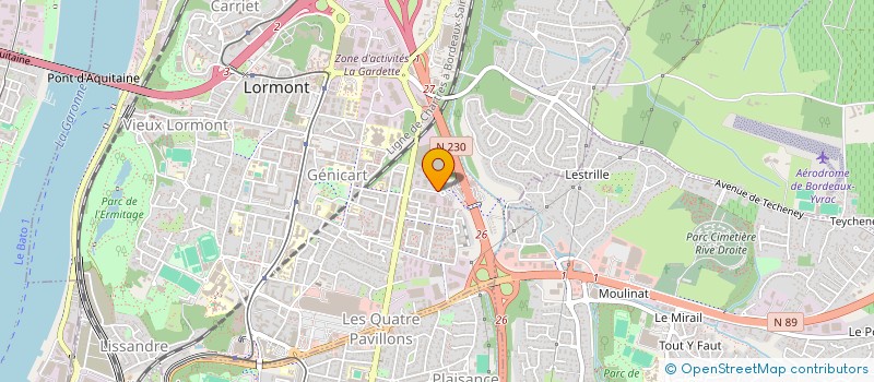 localisation de l'entreprise MONSIEUR FABIEN NAPIAS  LORMONT