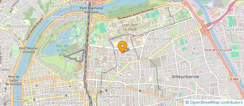 localisation de l'entreprise MONSIEUR FABIEN NEEL  VILLEURBANNE