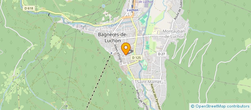 localisation de l'entreprise MONSIEUR FABIEN NUNZI  BAGNERES-DE-LUCHON