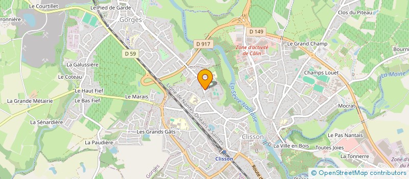 localisation de l'entreprise MONSIEUR FABIEN ORHON  CLISSON