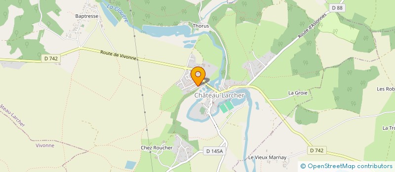 localisation de l'entreprise MONSIEUR FABIEN OUDIN  CHATEAU-LARCHER