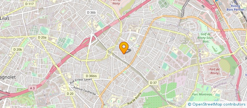 localisation de l'entreprise MONSIEUR FABIEN OUVRARD à MONTREUIL