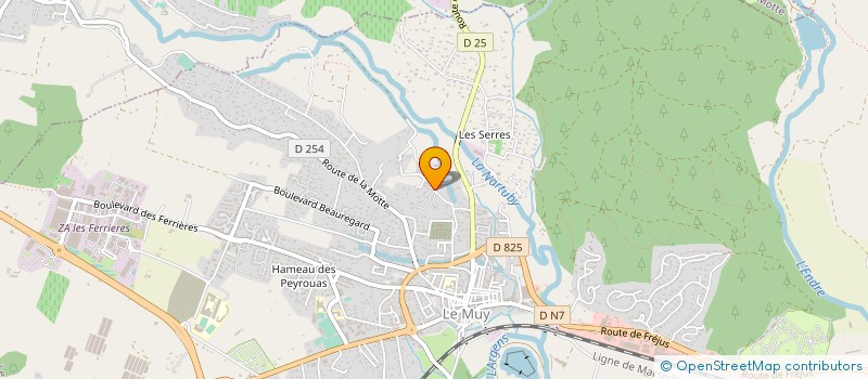 localisation de l'entreprise MONSIEUR FABIEN PACOT  LE MUY