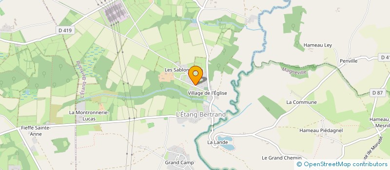 localisation de l'entreprise MONSIEUR FABIEN PADET  L'ETANG-BERTRAND