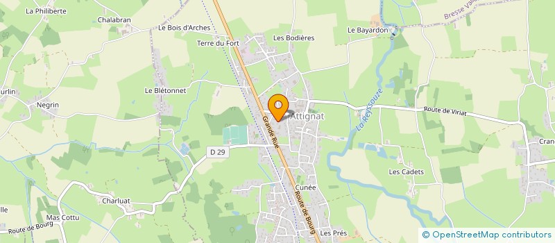 localisation de l'entreprise MONSIEUR FABIEN PAINGUET  ATTIGNAT