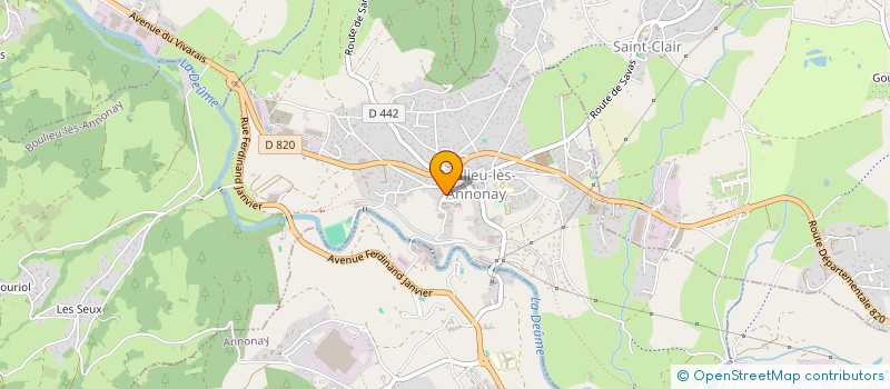 localisation de l'entreprise MONSIEUR FABIEN PALISSE  BOULIEU-LES-ANNONAY