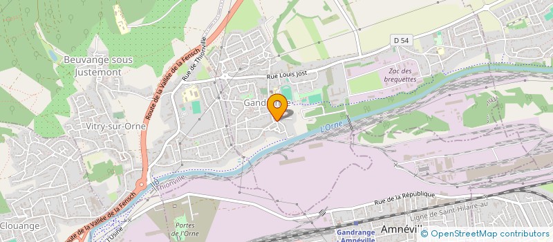 localisation de l'entreprise MONSIEUR FABIEN PALLESCHI  GANDRANGE