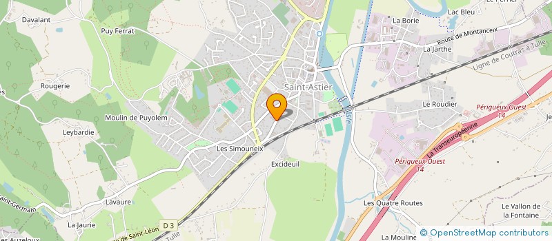 localisation de l'entreprise MONSIEUR FABIEN PARADE  SAINT-ASTIER