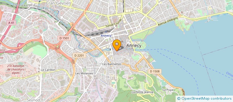 localisation de l'entreprise MONSIEUR FABIEN PARISOT à ANNECY