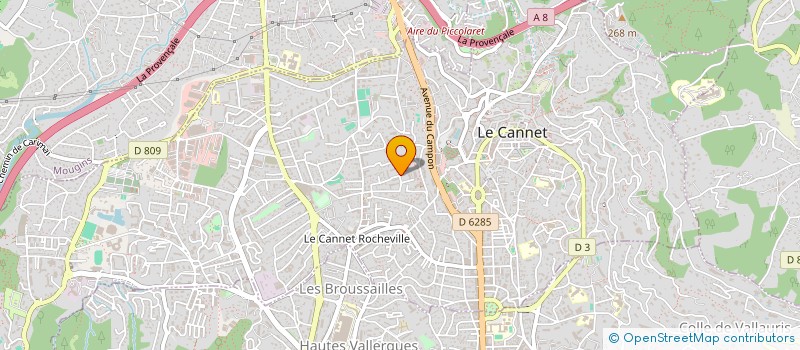 localisation de l'entreprise MONSIEUR FABIEN PARISY à LE CANNET