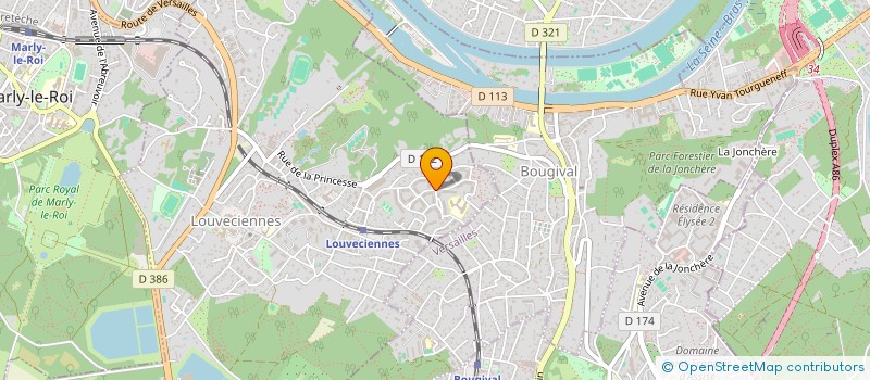 localisation de l'entreprise MONSIEUR FABIEN PAROT  LOUVECIENNES