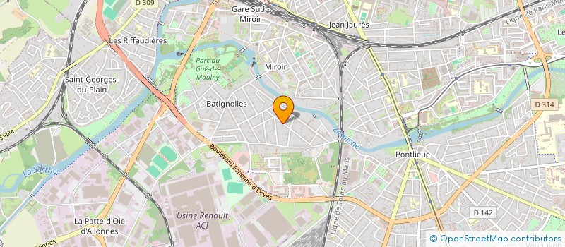 localisation de l'entreprise MONSIEUR FABIEN PEAN  LE MANS