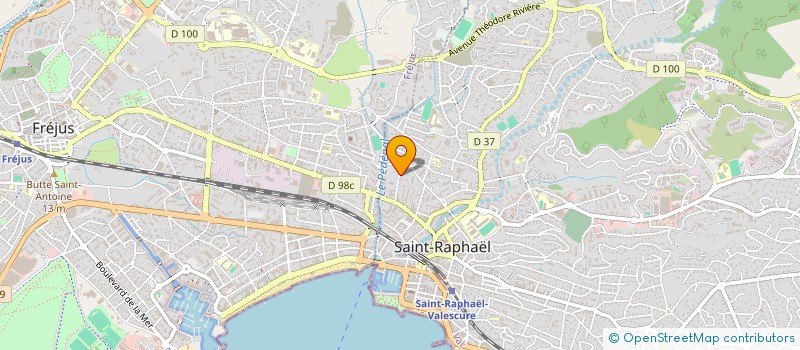 localisation de l'entreprise MONSIEUR FABIEN PEBRE  SAINT-RAPHAEL