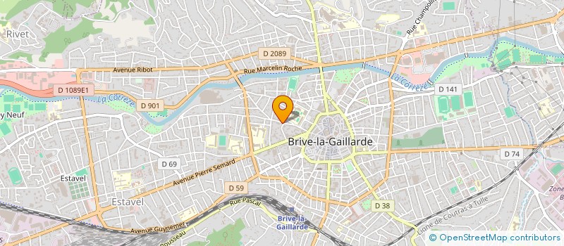 localisation de l'entreprise MONSIEUR FABIEN PECHADE  BRIVE-LA-GAILLARDE