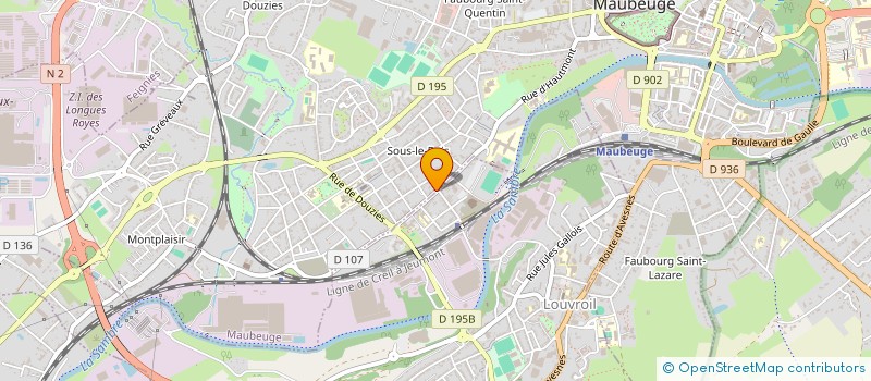 localisation de l'entreprise MONSIEUR FABIEN PECHET  MAUBEUGE