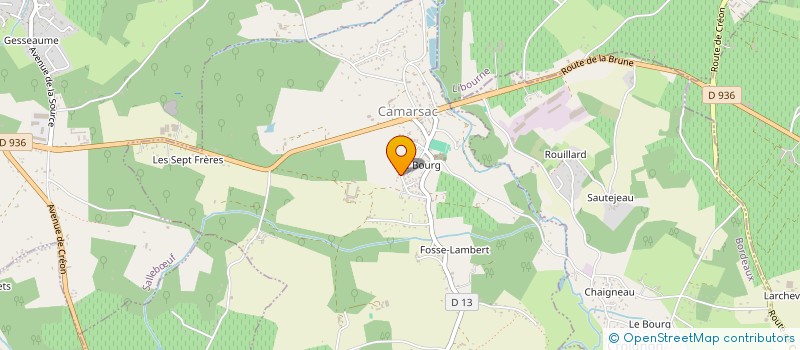 localisation de l'entreprise MONSIEUR FABIEN PELISSIER  CAMARSAC