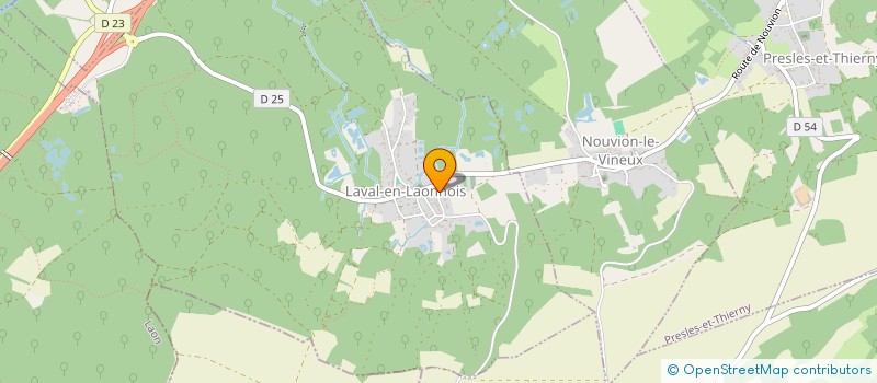 localisation de l'entreprise MONSIEUR FABIEN PERIGOT à LAVAL-EN-LAONNOIS