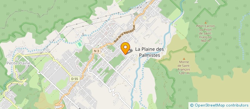 localisation de l'entreprise MONSIEUR FABIEN PERRAULT  LA PLAINE-DES-PALMISTES