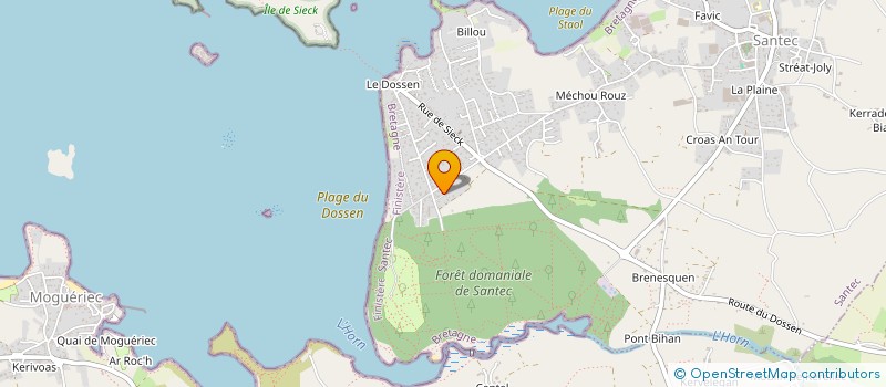 localisation de l'entreprise MONSIEUR FABIEN PERROT  SANTEC