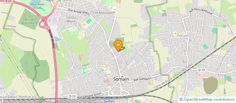 localisation de l'entreprise MONSIEUR FABIEN PETIT  SOMAIN