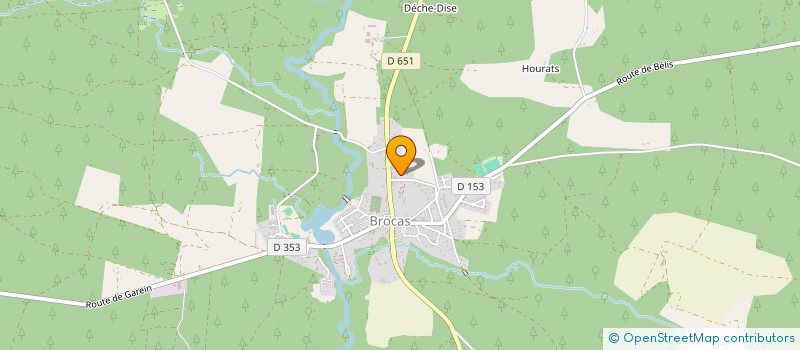 localisation de l'entreprise MONSIEUR FABIEN PEYRE  BROCAS