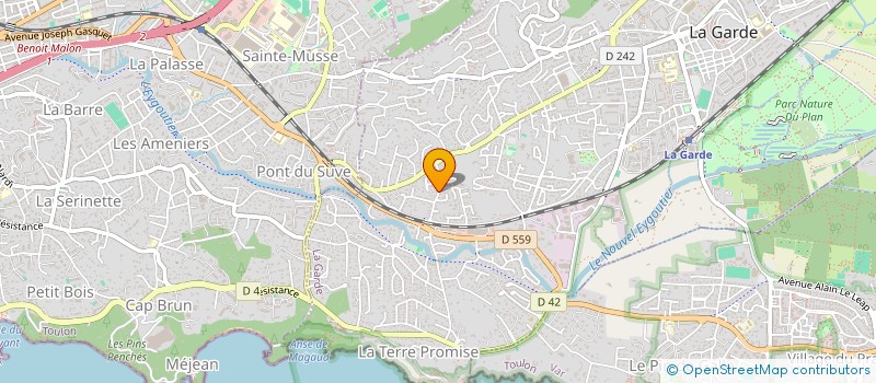 localisation de l'entreprise MONSIEUR FABIEN PEZERY  LA GARDE