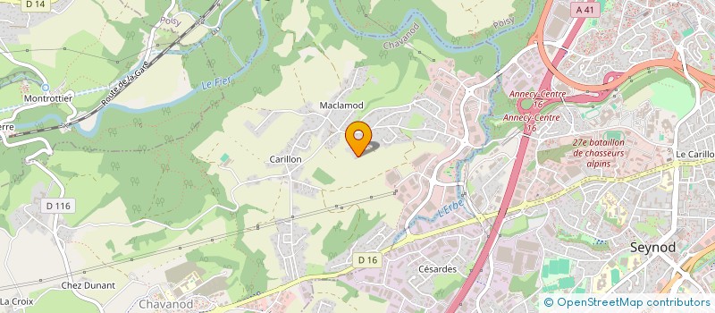 localisation de l'entreprise MONSIEUR FABIEN PICCON  CHAVANOD