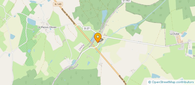 localisation de l'entreprise MONSIEUR FABIEN PIDOUX  AMAILLOUX