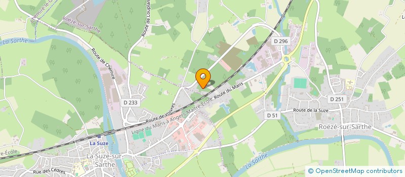 localisation de l'entreprise MONSIEUR FABIEN PIERRE à ROEZE-SUR-SARTHE
