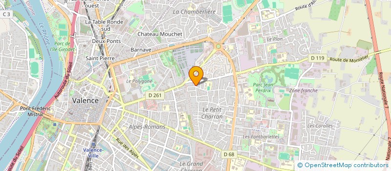 localisation de l'entreprise MONSIEUR FABIEN PILLON à VALENCE