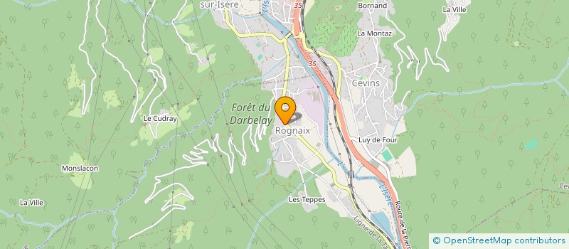 localisation de l'entreprise MONSIEUR FABIEN PINONCELY  CEVINS