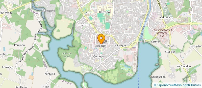 localisation de l'entreprise MONSIEUR FABIEN PIVAUT à VANNES