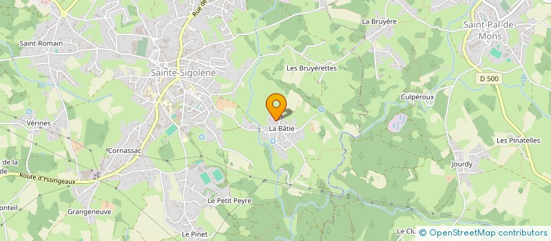 localisation de l'entreprise MONSIEUR FABIEN PIZZOLO  SAINTE-SIGOLENE