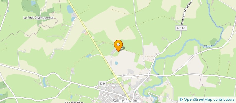 localisation de l'entreprise MONSIEUR FABIEN POILANE  SAINTE-SUZANNE-ET-CHAMMES