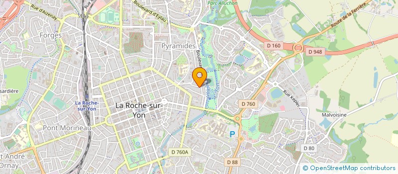 localisation de l'entreprise MONSIEUR FABIEN POIRAUD à LA ROCHE-SUR-YON